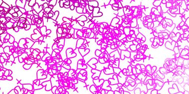 Feminizm elementleriyle açık pembe vektör deseni. Değişken feminizm şekilli renkli bir illüstrasyon. Kadınların gücünü göstermek için en iyi tasarım..