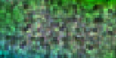 Dikdörtgenli açık yeşil vektör arkaplanı. Soyut arkaplanda renkli gradyan olan dikdörtgenler. İş broşürleri, broşürler için desen