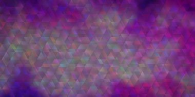 Çizgileri ve üçgenleri olan açık mor vektör deseni. Basit bir şekilde üçgenli renkli bir çizim. İniş sayfaları için şablon.