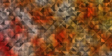 Açık Turuncu vektör arkaplanı çokgen biçiminde. Renkli üçgenli modern soyut illüstrasyon. Posterler ve afişler için en iyi tasarım.