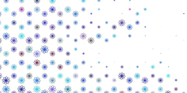 Светло Розовая Синяя Векторная Текстура Мокрыми Линиями Совершенно Новая Красочная — стоковый вектор