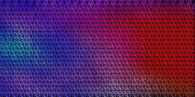 Koyu mavi, özel işaretli sarı vektör şablonu. Sihirli ruhani güç işaretleri olan bir ilüzyon. Gizemli, mistik tasarımlar için arkaplan.