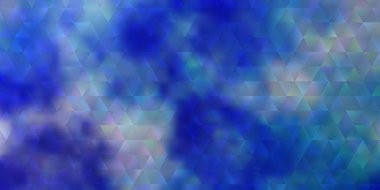 Açık mavi vektör düzeni çizgiler, üçgenler. Soyut arkaplanda renkli eğimli üçgenler. Posterler ve afişler için en iyi tasarım.