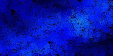 Esrarengiz işaretli koyu mavi vektör şablonu. Gotik eğilimli soyut illüstrasyon. Okült tasarımın için basit bir temel.