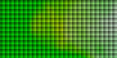 Açık yeşil vektör dokusu dikdörtgen biçiminde. Soyut arkaplanda renkli gradyan olan dikdörtgenler. Reklamlar ve reklamlar için desen.