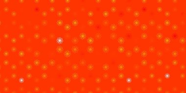 Kıvrımlı açık turuncu vektör dokusu. Eğri çizgileri olan renkli çizimler. Reklamınız, posteriniz, afişiniz için en iyi tasarım.