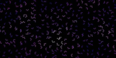 Esrarengiz sembollü koyu mor vektör arkaplan. Gotik eğilimli soyut illüstrasyon. Doğaüstü tasvirler için basit tasarım.