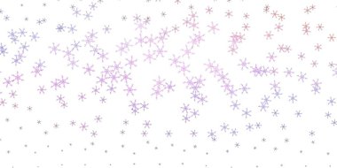 Açık mavi, kıvrımlı kırmızı vektör arkaplan. Eğri çizgileri olan renkli çizimler. Web siteleri, iniş sayfaları için desen.