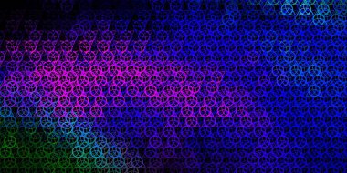 Din sembollü koyu renkli vektör dokusu. Gotik eğilimli soyut illüstrasyon. Okült tasarımın için basit bir temel.