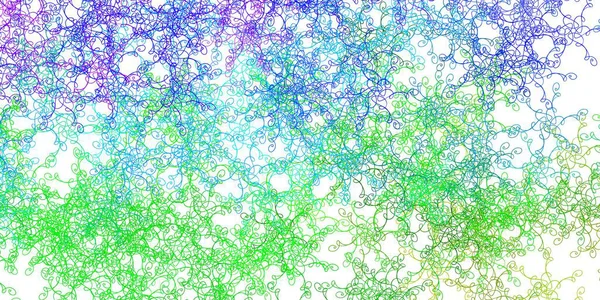 Wry çizgileri ile çok renkli vektör arkaplanı. Rengarenk çizgileri ve şekilleri olan parlak bir örnek. İş broşürleri, broşürler için desen