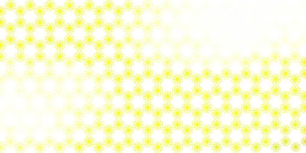 Plantilla Vectorial Amarillo Claro Con Líneas Curvas Ilustración Estilo Semitono — Archivo Imágenes Vectoriales