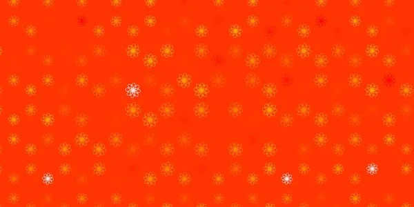Textura Vectorial Naranja Claro Con Curvas Ilustración Colorida Con Líneas — Vector de stock