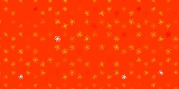 Textura Vetor Laranja Claro Com Curvas Ilustração Colorida Com Linhas — Vetor de Stock