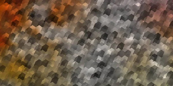 Dark Multicolor Vector Texture Colorful Hexagons Glitter Abstract Illustration Hexagonal — Stock Vector