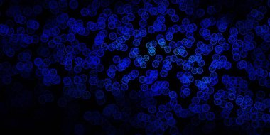 Esrarengiz sembollü koyu mavi vektör arkaplan. Gradyan simya şekilli renkli bir illüstrasyon. Gizemli, mistik tasarımlar için arkaplan.