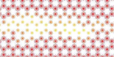 Kıvrımlı hafif turuncu vektör şablonu. Çizgili soyut gradyan çizimi. Web siteleri, iniş sayfaları için desen.