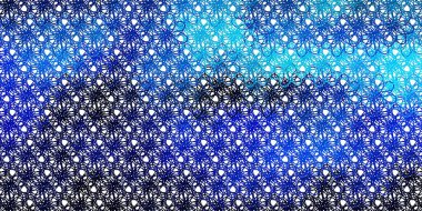 Açık mavi, yeşil çizgili vektör arka plan. Gradyan kıvrımları olan yarım tonlu bir resim. Reklamlar ve reklamlar için desen.