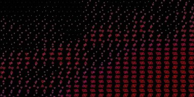 Esrarengiz işaretli koyu pembe vektör şablonu. Gotik eğilimli soyut illüstrasyon. Gizemli, mistik tasarımlar için arkaplan.