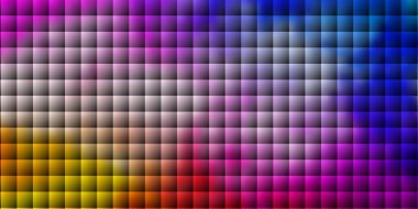 Açık pembe, dikdörtgenli mavi vektör arkaplan. Gradyan dikdörtgenleri ve kareleri olan renkli çizimler. İş broşürleri, broşürler için desen