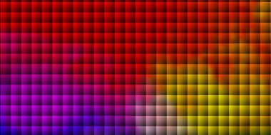 Dikdörtgenli ışık çokrenkli vektör şablonu. Gradyan dikdörtgenleri ve kareleri olan renkli çizimler. Web siteleri, iniş sayfaları için desen.