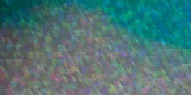 Açık mavi, çizgileri ve üçgenleri olan yeşil vektör şablonu. Basit formda soyut biçimdeki üçgenler. Duvar kağıtları için şablon.