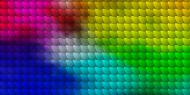 Kare biçiminde ışık çok renkli vektör deseni. Dikdörtgenli soyut gradyan çizimi. İş tanıtımınız için tasarım.