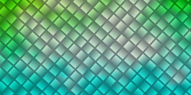 Açık mavi, çokgen tarzda yeşil vektör arkaplan. Gradyan dikdörtgenleri ve kareleri olan renkli çizimler. İş tanıtımınız için tasarım.