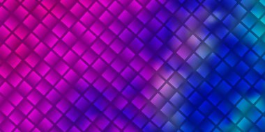 Açık pembe, dikdörtgenli mavi vektör arkaplan. Dikdörtgenli soyut gradyan çizimi. Web siteleri, iniş sayfaları için desen.