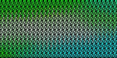 Esrarengiz sembollü koyu yeşil vektör arka planı. Gradyan simya şekilli renkli bir illüstrasyon. Gizemli, mistik tasarımlar için arkaplan.