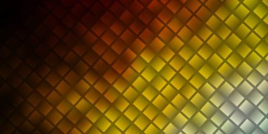 Açık mavi, sarı vektör arkaplanı çokgen biçiminde. Gradyan dikdörtgenleri olan bir resim. İniş sayfası için modern şablon.