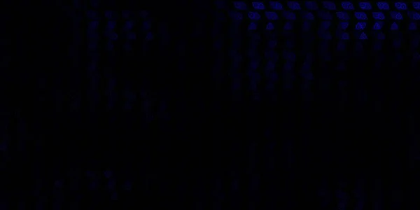 Fond Vectoriel Bleu Foncé Avec Des Symboles Mystère Illustration Abstraite — Image vectorielle