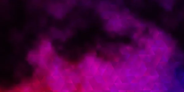 Світло Рожевий Векторний Фон Лініями Трикутниками Сучасна Абстрактна Ілюстрація Різнокольоровими — стоковий вектор