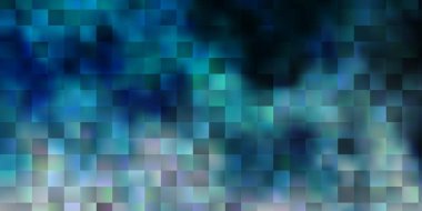 Açık mavi vektör deseni kare biçiminde. Dikdörtgenli soyut gradyan çizimi. Web siteleri, iniş sayfaları için desen.