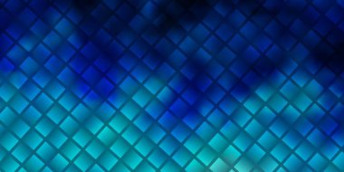 Çizgileri, dikdörtgenleri olan hafif BLUE vektör düzeni. Soyut arkaplanda renkli gradyan olan dikdörtgenler. Reklamlar ve reklamlar için desen.