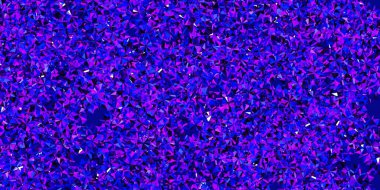 Açık pembe, güzel kar taneleri olan mavi vektör düzeni. Buz ve karlı akıllı geometrik soyut çizim. Yeni yıl tasarımı için poster ve afiş.