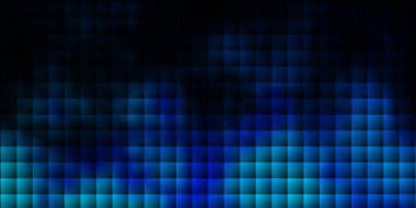 Koyu mavi, kare şeklinde yeşil vektör deseni. Renkli dikdörtgenlerle soyut gradyan çizimi. Web siteleri, iniş sayfaları için desen.