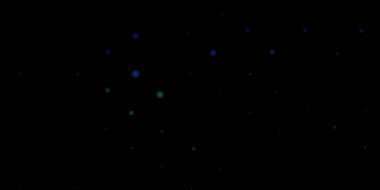 Koyu mavi, rastgele şekilli yeşil vektör arkaplan. Soyut tarzda, gradyan formlarda basit tasarım. İşiniz için akıllı tasarım.