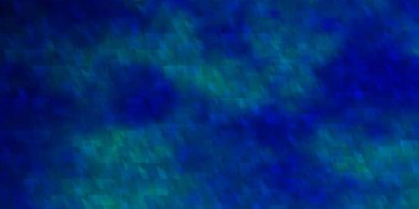 Çizgileri ve üçgenleri olan hafif Mavili vektör arka planı. Renkli eğimli üçgenlerin çizimi. Reklamlar için desen.