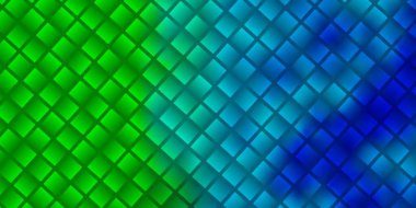 Açık mavi, dikdörtgenli yeşil vektör şablonu. Gradyan dikdörtgenleri olan bir resim. Reklamınız, posteriniz, afişiniz için en iyi tasarım.