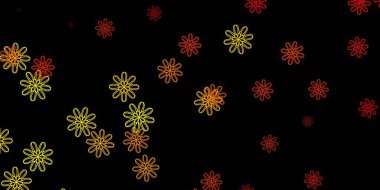 Kaotik şekilli koyu turuncu vektör arkaplanı. Basit bir şekilde gradyan olan renkli soyut biçimler. Web siteniz için basit illüstrasyon.