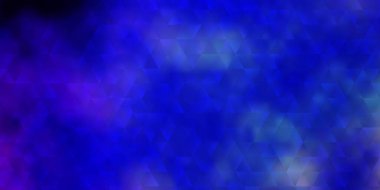 Işık Mavisi vektör arkaplanı çizgiler, üçgenler. Soyut üçgenli dekoratif tasarım. Duvar kağıtları için şablon.