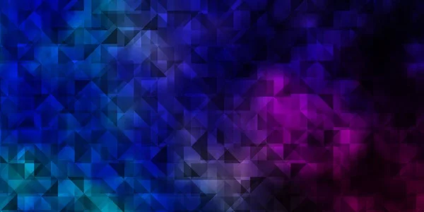 Rosa Oscuro Diseño Vector Azul Con Líneas Triángulos Gradiente Abstracto — Vector de stock