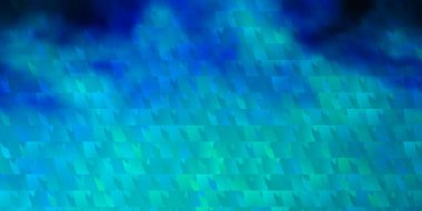 Koyu mavi vektör şablonu, kristaller, üçgenler. Üçgen şekilli ışıltılı soyut çizimler. Broşürler, broşürler için desen