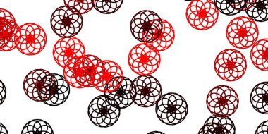 Küreli açık kırmızı vektör deseni. Doğa tarzında renkli noktaları olan soyut illüstrasyon. Reklamlarınız için tasarım.