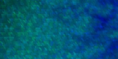 Çizgileri ve üçgenleri olan hafif Mavili vektör arka planı. Renkli üçgenli modern gradyan çizimi. Duvar kağıtları için şablon.