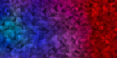 Açık mavi, kristalli sarı vektör şablonu, üçgenler. Üçgenli soyut gradyan çizimi. Reklamlar için desen.