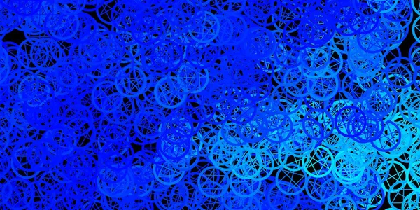 Esrarengiz işaretli koyu mavi vektör şablonu. Gradyan simya şekilli renkli bir illüstrasyon. Gizemli, mistik tasarımlar için arkaplan.