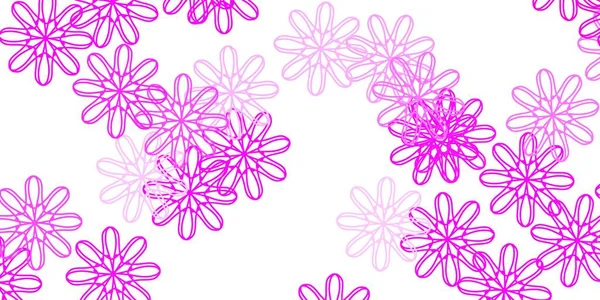 Ljusrosa Vektor Naturliga Konstverk Med Blommor Gradient Rgstarka Abstrakta Blommor — Stock vektor