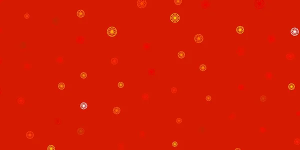 Светло Оранжевый Векторный Фон Пятнами Абстрактные Красочные Диски Простом Градиентном — стоковый вектор