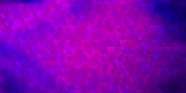 Üçgen biçiminde koyu mor vektör dokusu. Doğa tarzında üçgenleri olan güzel bir çizim. İniş sayfaları için şablon.